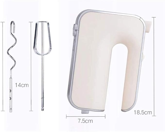 Egg Beater 200W High Power Design 5 Speeds Efficient Transmission ABS + Stainless Steel Design Blender