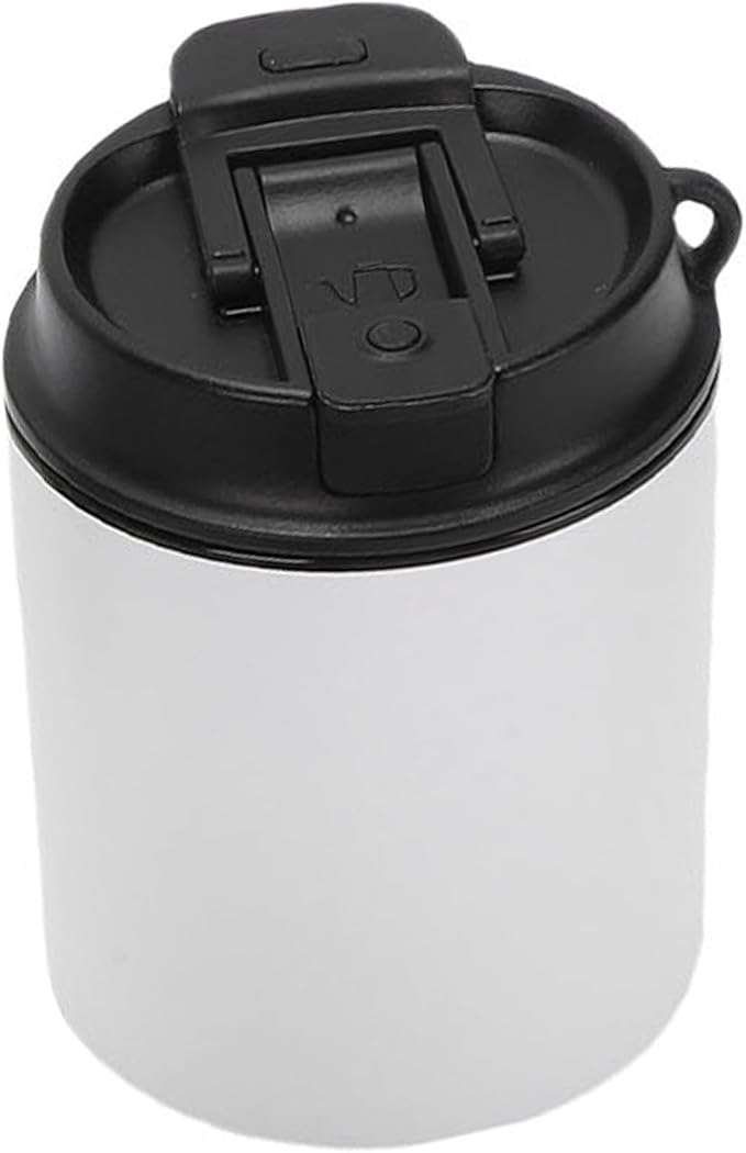 HEEPDD Coffee Machines Machine with Grinder 15 Grinding Settings USB Rechargeable 1600mAh Battery for Camping Office RV Travel Coffee Maker Portable Electric Household Appliances (White)