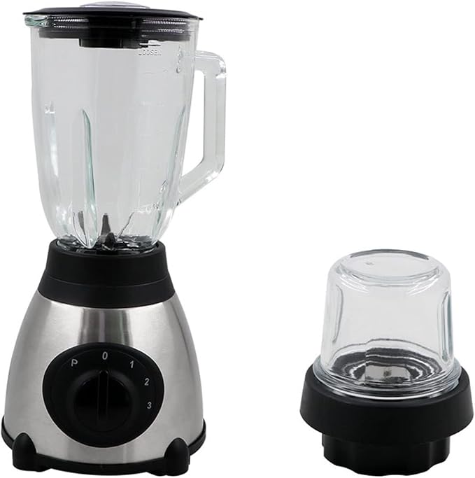 Electric Blender and Juicer 2-in-1 1.5L Fruit and Vegetable Juice Extractor with High Feed Tank UK 220V(E-220V)