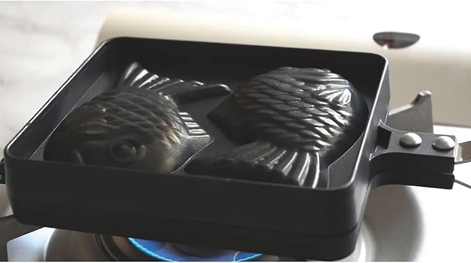 COOKKING - Taiyaki Japanese Fish-shaped Pancake Double Pan Made in Korea