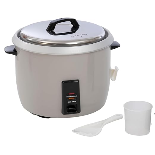 FSE RC-E50 Heavy-Duty Economy Rice Cooker 50-Cup Capacity Plastic Oversized Fork