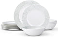 Noritake Green Hammock 12-Piece Rim Dinneware Set Service for 4
