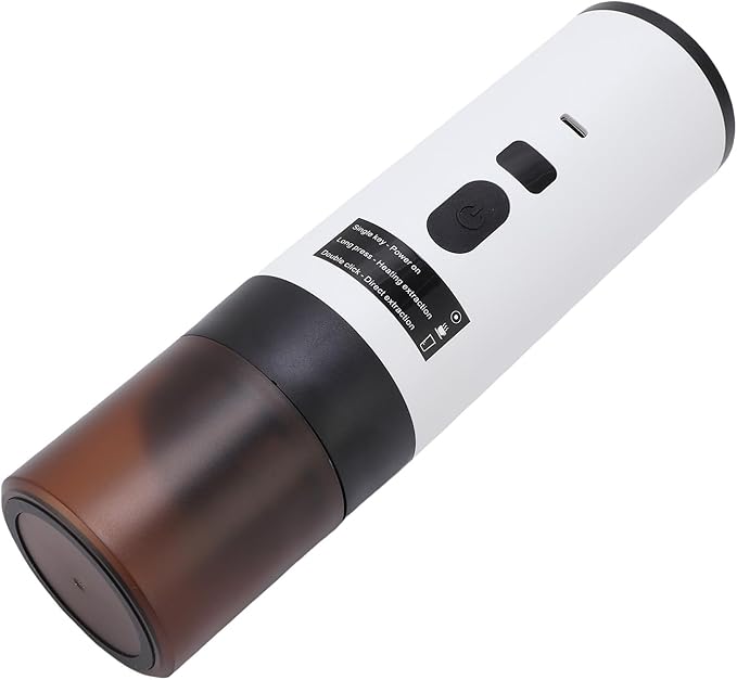 Asixxsix Portable Electric Machine 72W Cordless Capsule Compatible Mini Coffee Maker with USB Charging for Travel Home Outdoor