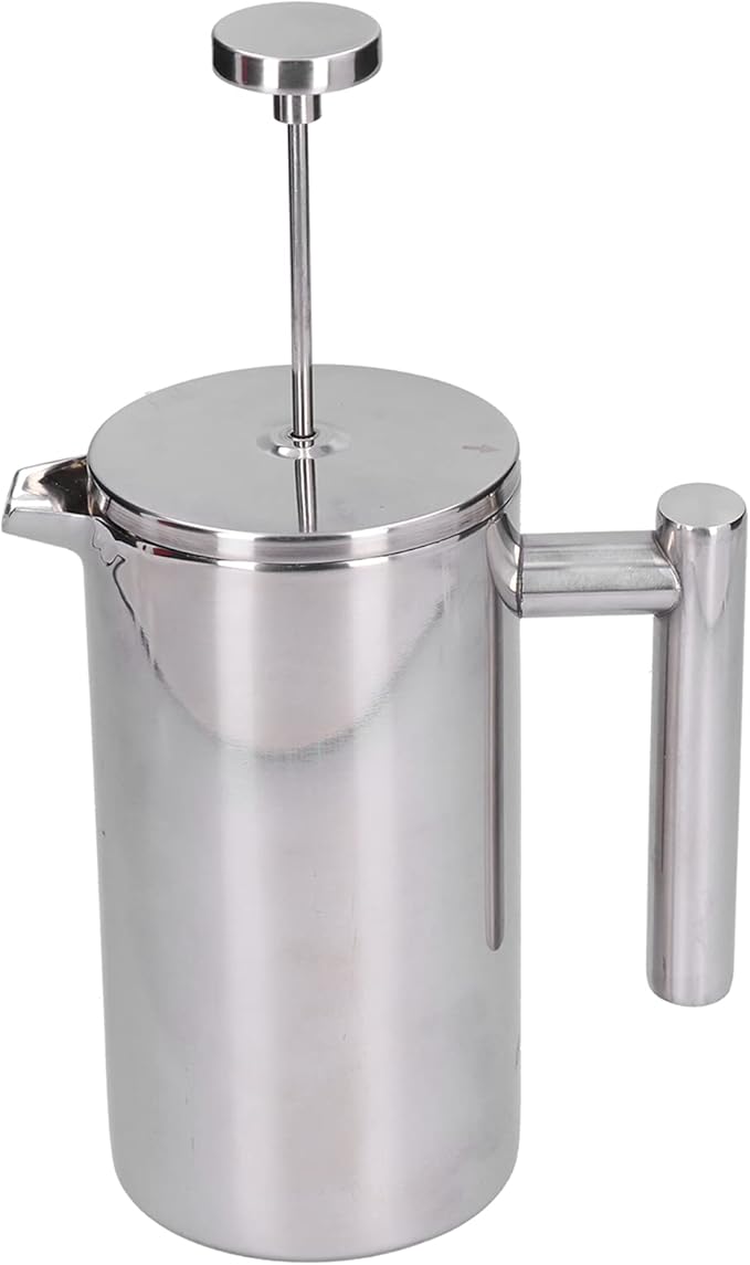 French Press Coffee Maker Stainless Steel French Press Coffee Press Coffee Maker Camping Coffee Press Manual Coffee Pot for Home Office (1000ml)