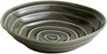 Thcbme 新款碗家用异形碗德化陶瓷釉下彩水果沙拉碗装菜碗/Ceramic Dinnerware SetsPlates and Bowls/8英寸异形螺纹汤盘-富贵绿