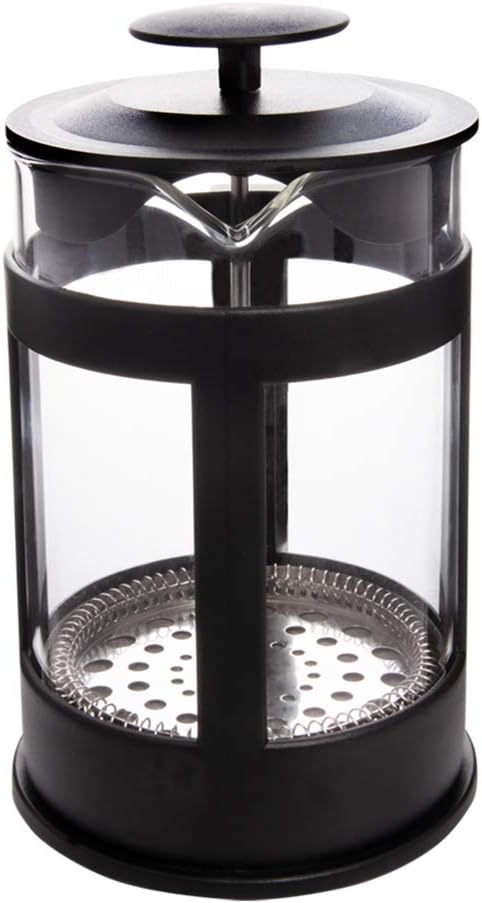 Any Morning Large French Press Coffee Maker Coffee Maker French Press 34 oz Coffee Press Glass French Press For Tea and Travel 16 Cup Coffee Maker For Camping 16 Espresso Cups 34 Oz Black