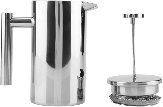 French Press800ML Double Walled Stainless Steel Coffee Maker French Press Tea Pot with Filterfor homeoffice and coffee house use