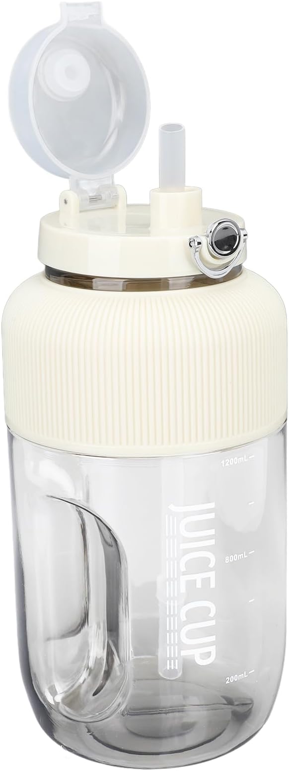 Sanpyl Portable Juicer USB Electric Blender Mini Juicer Cup with Stainless Steel Blades for Making Smoothies Juice Shakes for Travel Camping Gym Office 1.2L