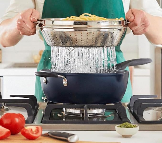 Cuisinart Preferred Pan 4-Pc Set - Nouveau Navy (4.5 Qt. Multi-Purpose Pan w/Cover Steamer Slotted Turner)