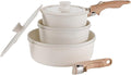 9 pcs Pots And Pans Set Non Stick Nonstick Coating Kitchen Cookware Sets with Removable Handle for RV Travel Outdoor Camping Oven Safe PFOS And PFOA Free