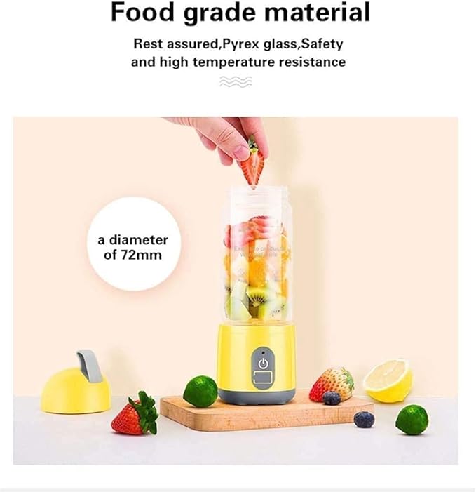 Portable Blender Personal Size Blender Smoothies and Shakes Mini Blender USB Rechargeable Fruit and Vegetables Drinks Handheld Blender Sports Travel