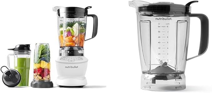 nutribullet 1200W Blender Combo with 64 oz Pitcher and 32 oz 900ml &amp 24 oz 700ml Cups