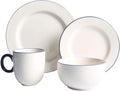 Palace Style Porcelain Dinner Set Ceramic Dinnerware Set 24-Piece Kitchen Dinner Set Plates Bowls Service for 6 Porcelain Round Embossed Dish Set