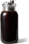 Jarware Cold Brew Coffee Maker and Tea Infuser Lid For Wide Mouth Mason JarsBlack