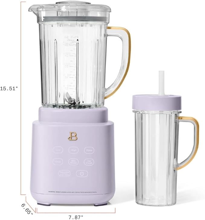 PowerExact Blender System with PrecisionSense Technology 700W Motor 50oz Tritan Jar 20oz Personal Cup Stainless Steel Blades