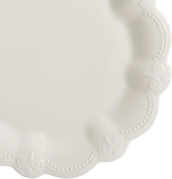 Gorgeous Durable Stoneware 12-Piece Plates &amp Bowls Dinnerware Set Linen