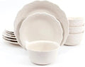 Dinnerware Set Classic Embossed-floral Pattern Dinner Plates Soup/cereal Bowls Family Hotel Tableware