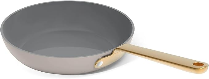 Nonstick Ceramic Cookware Set (12 Piece) Pots Frying Pans Lids and Kitchen Storage Oven Safe Pan Set &amp Compatible with All Stovetops - (Porcini Taupe)