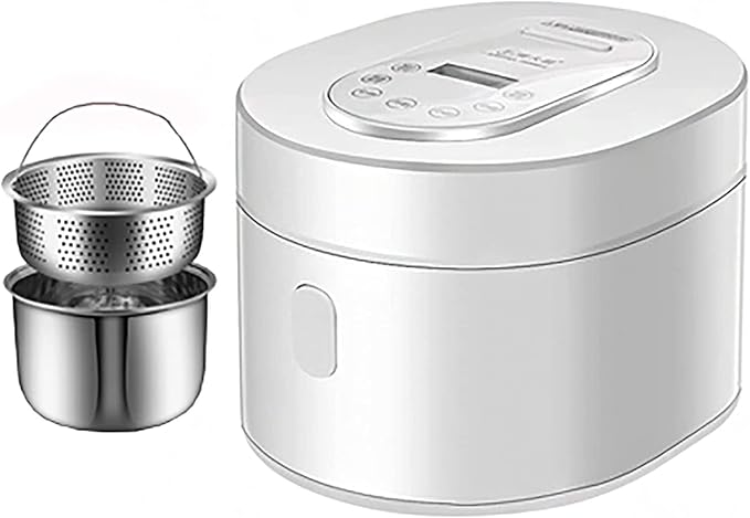 Low-Sugar Rice Cooker Household Multi-Function Rice Cooker 304 Stainless Steel Inner 24H ReservationRice Soup Separated(B) (A)