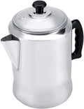 Coffee Kettle Coffee Percolator Aluminum Alloy Coffee Maker Pot Percolator Tea Kettle Stove Top with Lid and Handle Teapot for Home Office and Camping