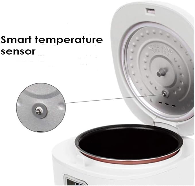 Rosa Rice Cooker for 1-3 People Delicious rice 24 Hours PresetPortable Rice Cooker 3 Cups 9.4 x 8.3 x 7.9 White 220V(Provide 110 volt transformer)