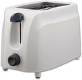 Cool Touch 2-Slice Toaster with 6 Browning Settings Auto-Centering Guides Crumb Tray &amp High Lift – White Compact Toaster for Bread Pastries and Waffles