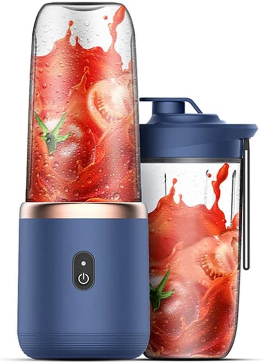 Juicer Portable Charging Small Juicing Cup Home Wholesale Multifunctional Juice Blender Juicer(Blue)