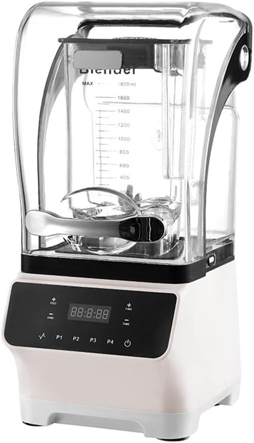 Smoothie Blender2600W Commercial Countertop Multiple Speed Smoothie Blender1.6L High Speed Smoothie MakerHousehold Quiet Blenderfor Puree Crush Ice Smoothies(White)