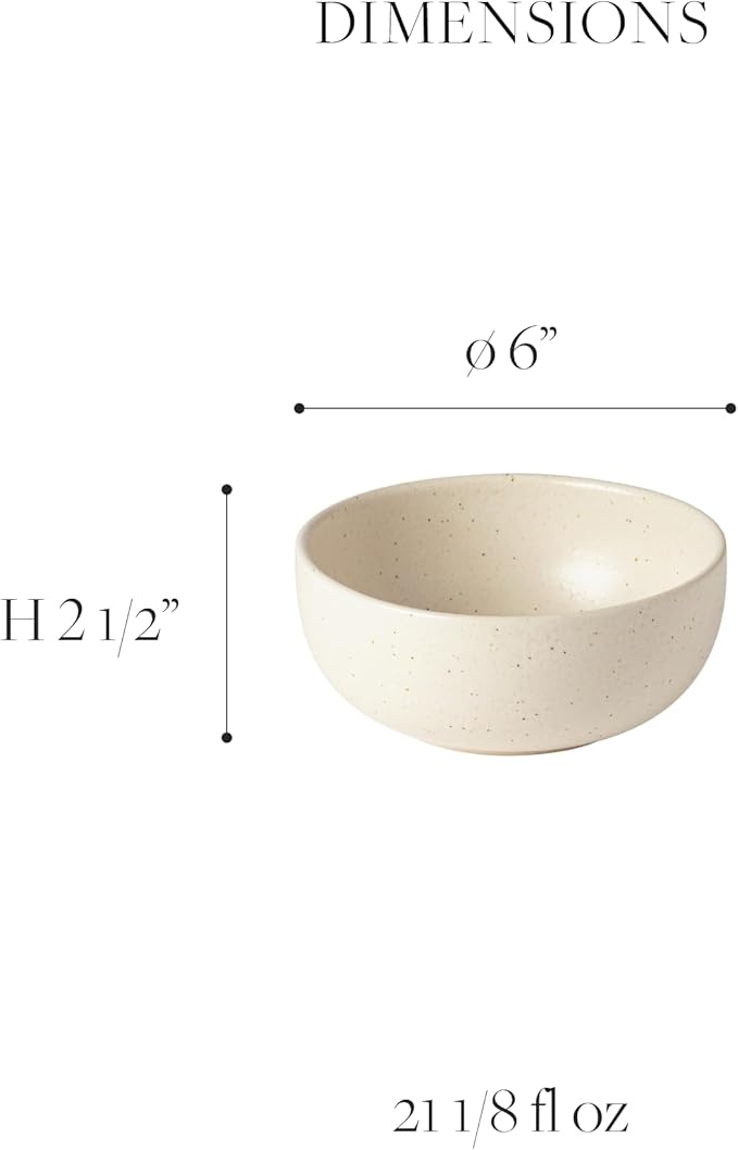 Casafina Ceramic Stoneware 3-Piece Place Setting Service for 1 Pacifica Collection Vanilla | Microwave &amp Dishwasher Safe Dinnerware Set | Food Safe Glazing | Restaurant Quality Tableware