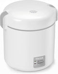 Rice Cooker Small 1-1.5 Cups Uncooked(3 Cups Cooked) Mini Rice Cooker with Removable Nonstick Pot One Touch&ampKeep Warm Function Travel Rice Cooker for Soup Grain Oatmeal Veggie White