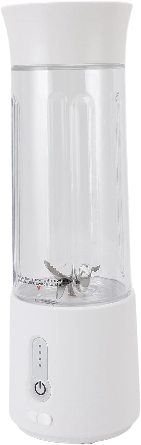SUNGOOYUE Portable Rechargeable USB Blender with 6 Blades Mini Juicer with Single Control for Smoothies and Outdoor Activities