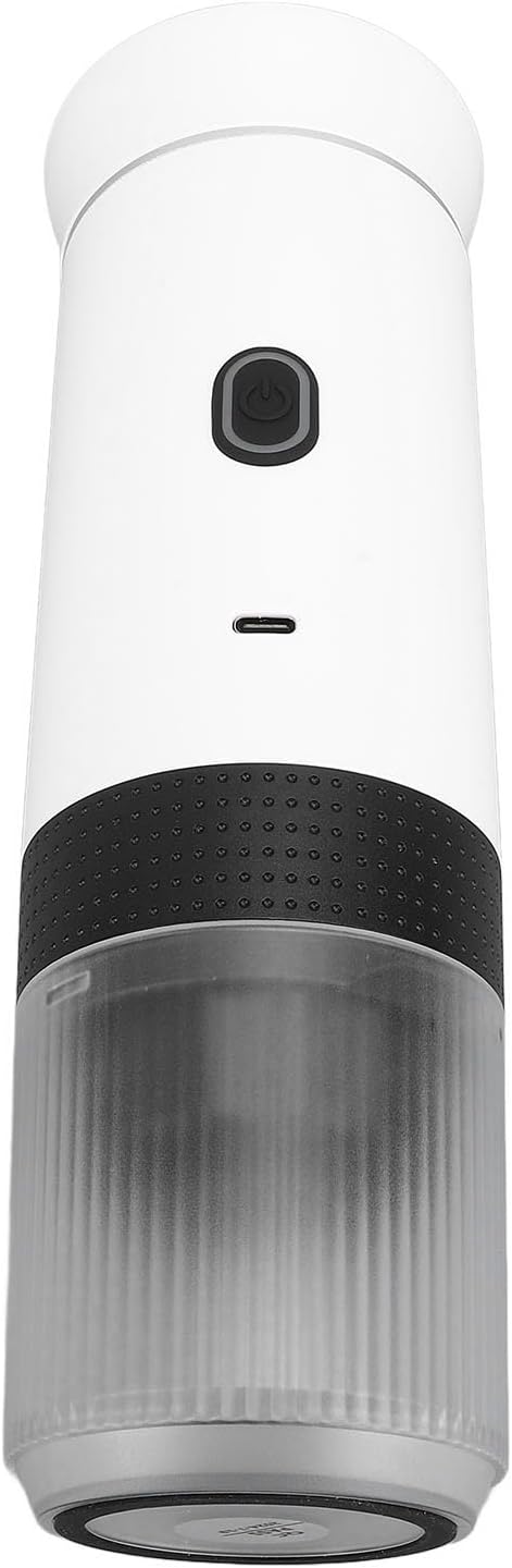 Fabater Portable Machine Electric Maker Rechargeable Coffee Maker Travel Coffee Machine for Car Camping RV Hiking Office Home (White)