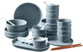 Modern Matte Glaze Porcelain Dinnerware Sets Ceramic Dinner Plates Dessert Plates Cereals Bowls for Daily Life Family Party and Restaurant Service for 8Service for 10(48pcs)
