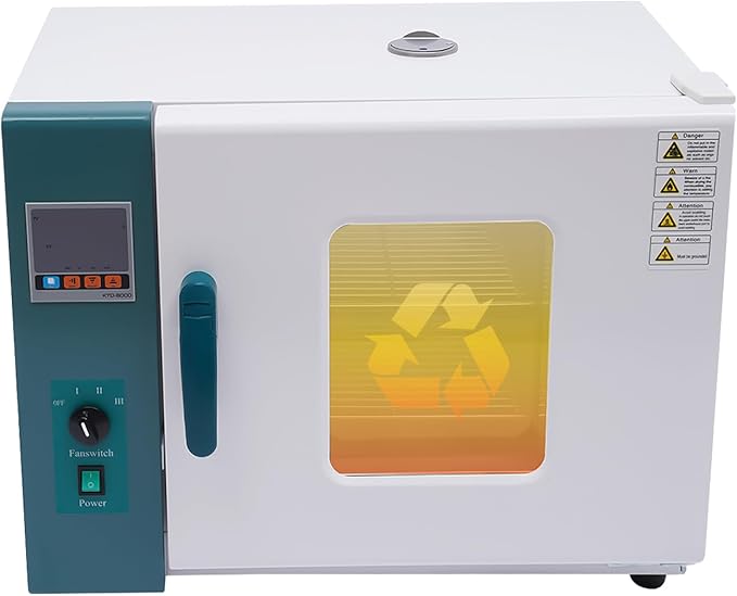 45L/12gal Lab Convection Oven 1500W Digital Forced Air Convection Drying Oven with Dual-Layer Tempered Glass Window Constant Temperature Blast Vacuum Drying Oven 101-0AB