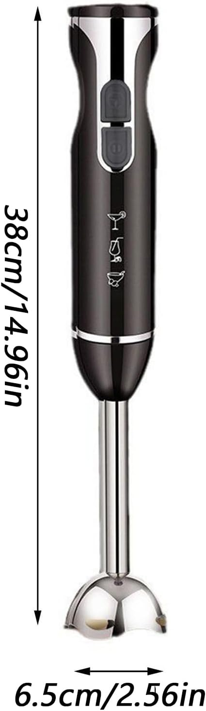 Hand Blender 1000W Handheld Kitchen Wand Cordless Egg Beater with Powerful Motor Baking Kids Food Jams Puree Meat Cream Accessory for Camping Cooks Sauce Use for Tomato Mayonnaise Fruits