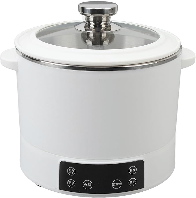 3L Electric Hot Pot - Rice Cooker Small Stainless Steel Inner Lifting Low Sugar Rice Cooker Electric Steamer Low Carb Rice Maker Shabu Shabu Pot Soup Pot Electric(