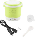 Estink Car Rice Cooker 1L Portable Rice Cooker for Car 12V 100W Electric Food Steamer Food Grade Material Double Safety Buckle Water Proof Surface and Non Stick Coating (Green)
