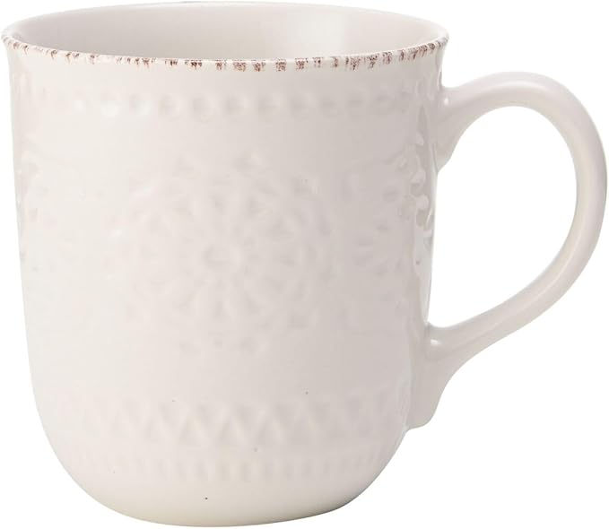 Pfaltzgraff Chateau Cream 16-Piece Stoneware Dinnerware Set Service for 4 Off White