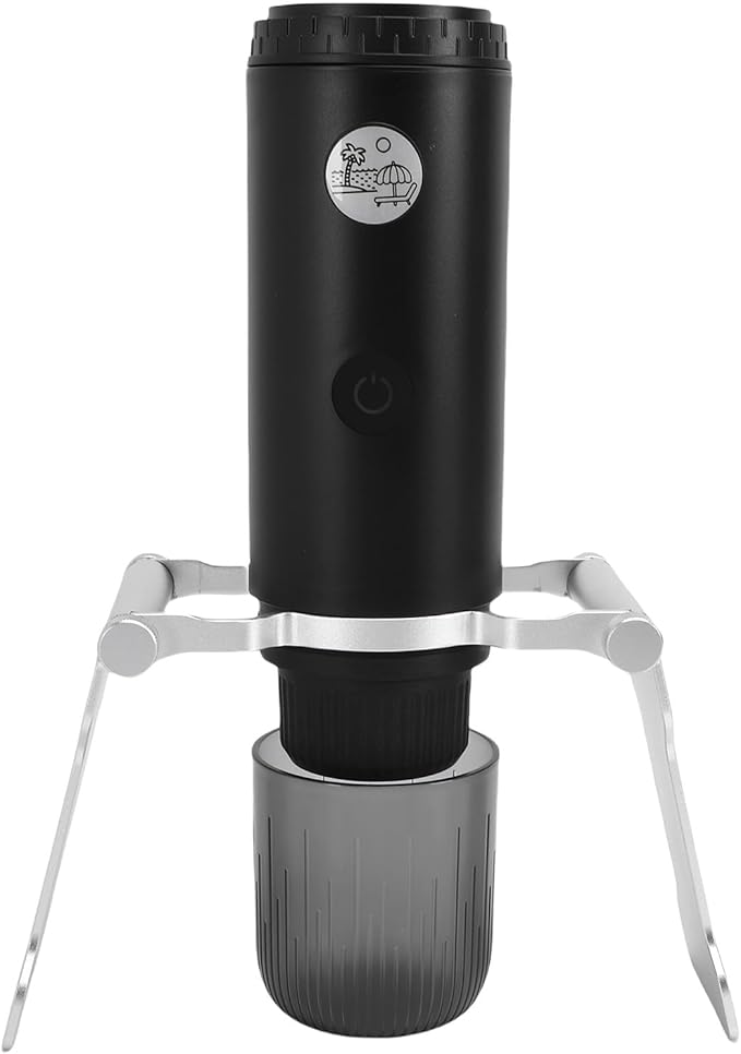 Dpofirs Portable Coffee Maker for Travel 19Bar Compatible with Coffee Capsules and Ground Machine for RV Camping Cordless/Corded Operating