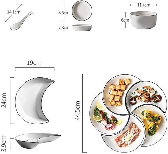 Elegant Dinnerware Set Dinner Plates Bowls Set Luxurious Dinnerware Full Service Set Bpa-Free Dishwasher Safe Gift Idea For Any Occasion