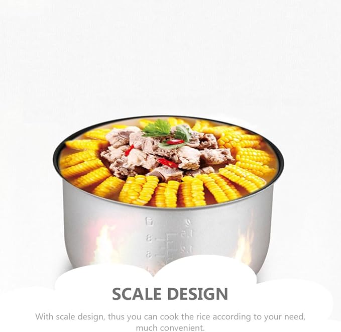 Rice Cooker 10 Cup Rice Cooker Inner Pot Replace Liner Nonstick Cooking Pot Inner4.5Qt Aroma