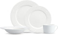 Fortessa Classic Porcelain 16 Piece Dinnerware Set Service for 4 White