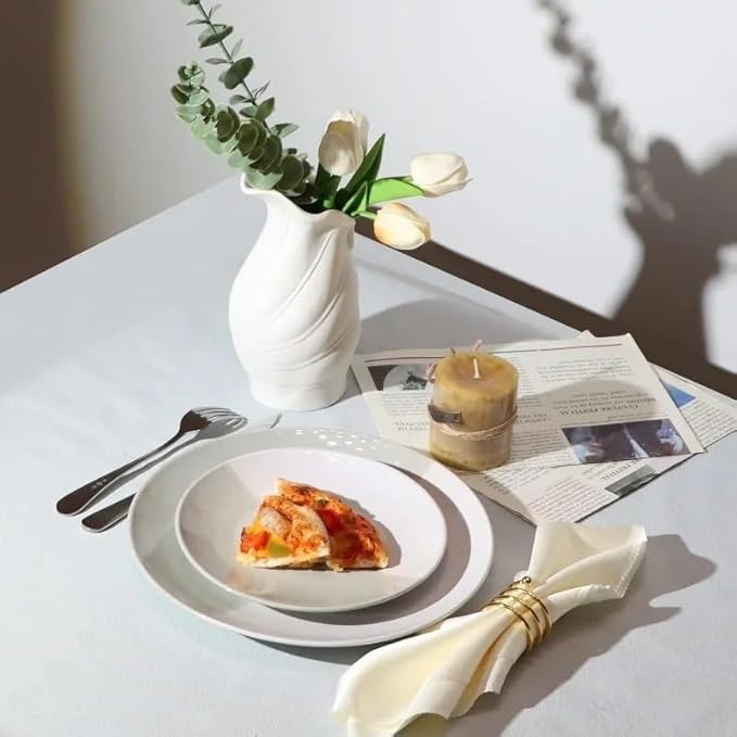 16 Piece Stoneware Dinnerware Set Dinnerware Set for 4 Plates and Bowls Sets Plates Bowls Cups