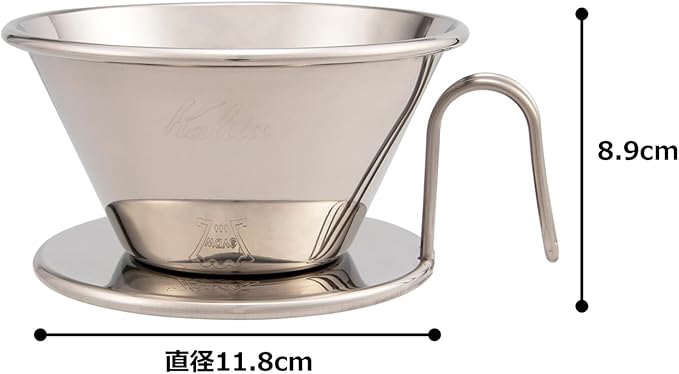 Kalita Coffee Dripper 'TSUBAME' WDS-185 2-4 Person Use Stainless Steel 5097