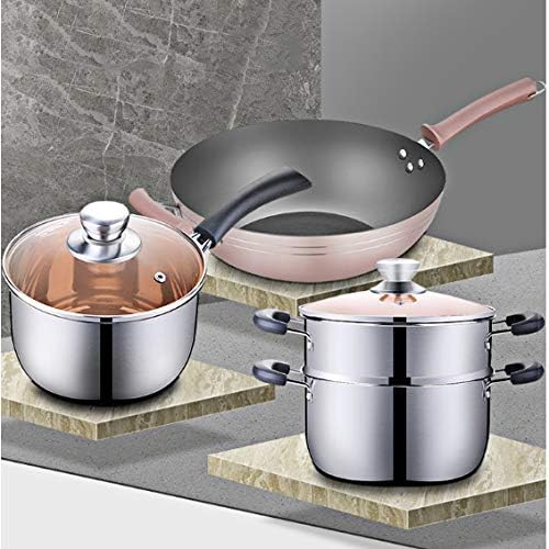 Cookware Cookware Set Kitchenware Set A Full Set of Household Cooking Pots Household Cooking Pans Three-Piece Cooking Pot Sets