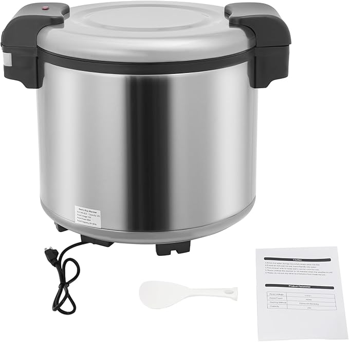 23L/6 Gallon Electric Non-stick Rice Warmer Food Warmer w/Rice Spoon 110W
