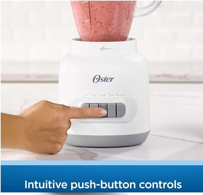 Oster Easy-to-Use Blender with 5 Speed Settings and 700-Watt Motor White