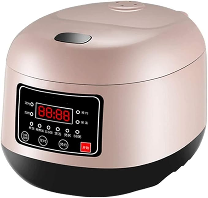 Rice Cooker 3L Large Capacity Smart Mini Household Small Multi-Function Rice Cooker Timer Timer Insulation Function (Pink) (Pink)