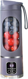 Portable Household USB Powered Juicing Machine Digital Display Electric Juicer Cup Powerful Motor Large Capacity Blender Mixer