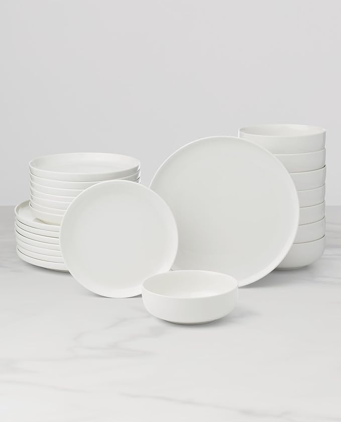 Oneida 899205 24 Seven White 24-Piece Dinnerware Set Service For 8